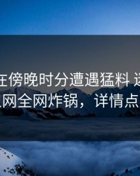 主持人在傍晚时分遭遇猛料 迷醉，秀人网全网炸锅，详情点击