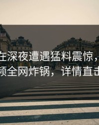 圈内人在深夜遭遇猛料震惊，樱桃视频全网炸锅，详情直击